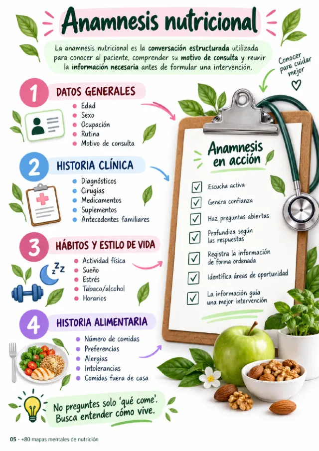 Mapa: Anamnesis nutricional